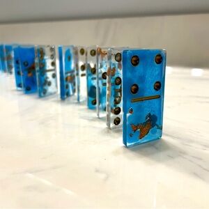 COPY - Epoxy resin Dominoes! 💙 for missions to Donate towards church 💕